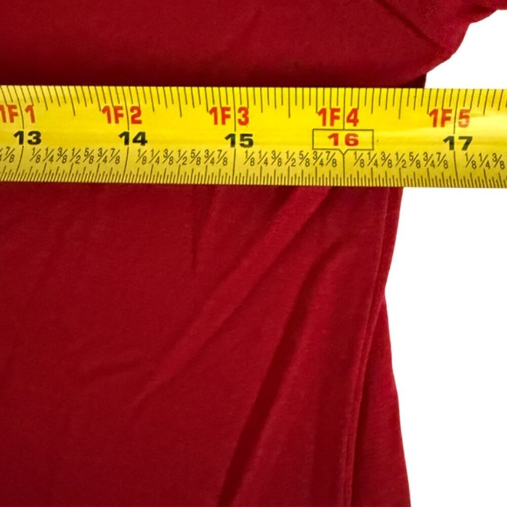 Michael Stars Long Sleeve Cold Shoulder Red Shift Dress Women's Size S - Picture 11 of 12